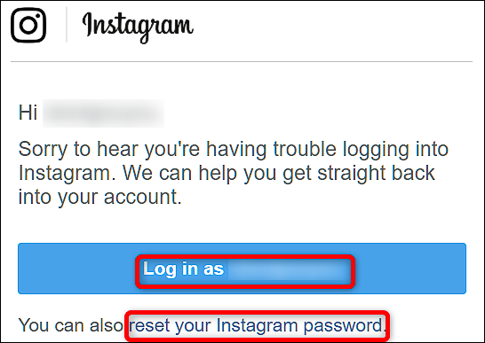 pagina di reimpostazione della password Instagram pagina di reimpostazione della password Instagram