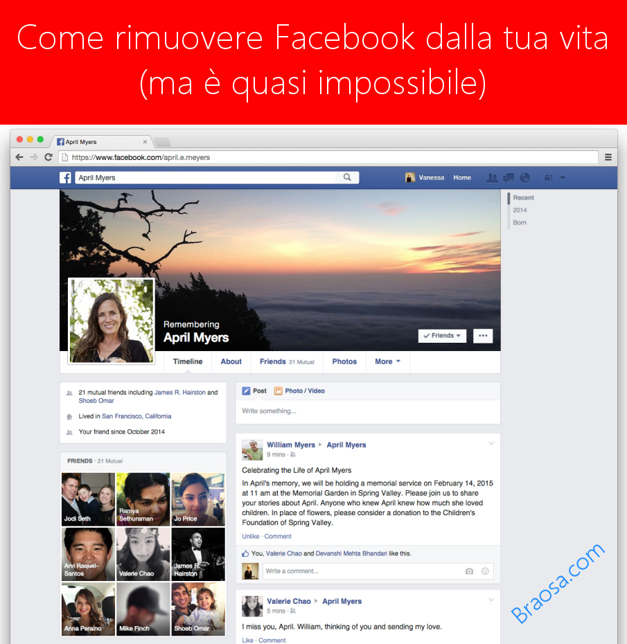 Come eliminare Facebook dalla tua vita quasi definitivamente