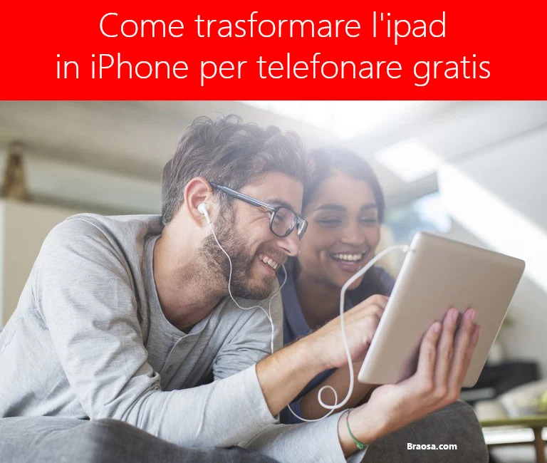Come trasformare l'ipad in iPhone per telefonare 3g o wi-fi