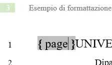 Controllare i numeri di pagina usando i campi