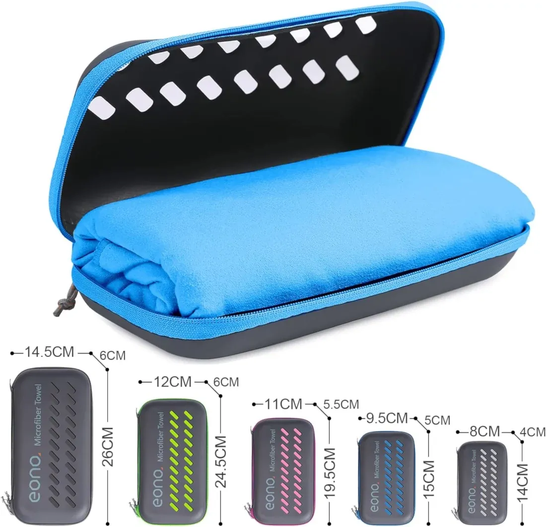 Asciugamano mare microfibra blue grande