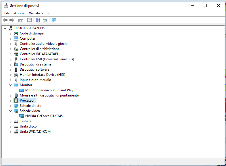 Gestione Dispositivi e driver in Windows 10 Gestione Dispositivi e driver in Windows 10