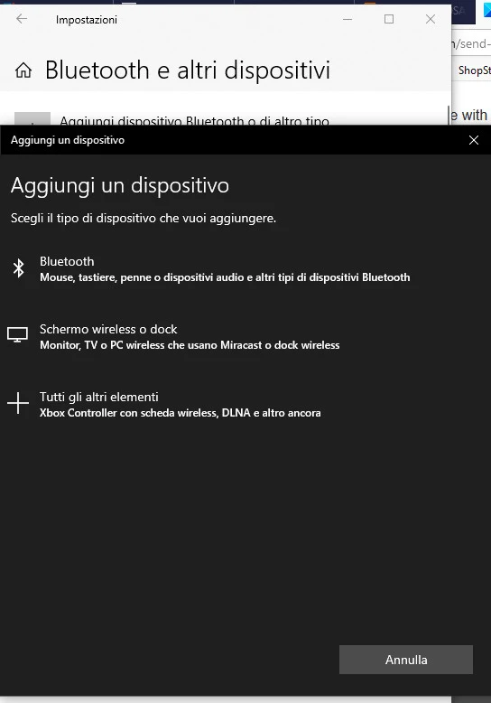 aggiunta dispositivo bluetooth aggiunta dispositivo bluetooth