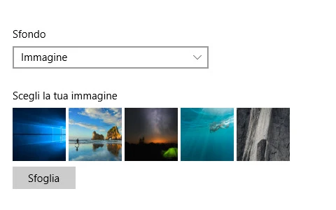 Cancellare le immagini di sfondo del desktop Cancellare le immagini di sfondo del desktop