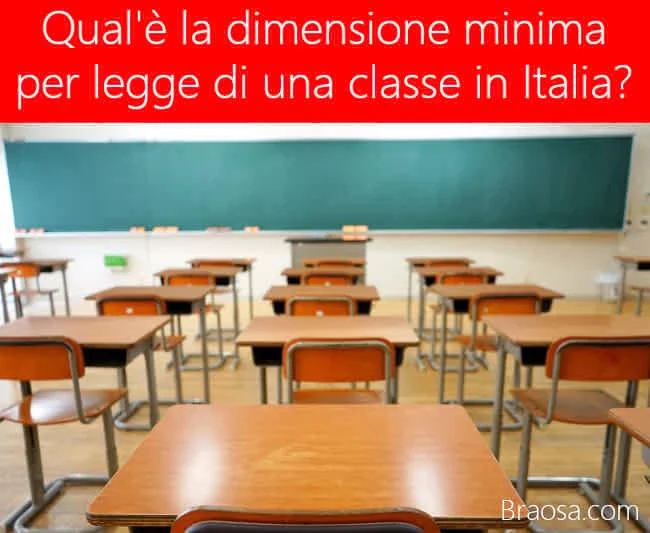 Che superficie deve avere per legge una classe per ogni alunno? Che superficie deve avere per legge una classe per ogni alunno?