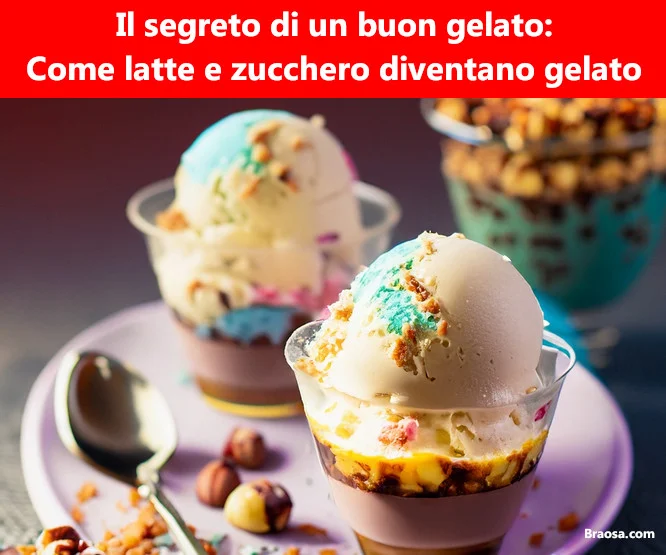 Il segreto di un buon gelato: Come latte e zucchero ghiacciati diventano gelato