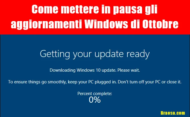 Come bloccare gli aggiornamenti Windows di Ottobre Come bloccare gli aggiornamenti Windows di Ottobre