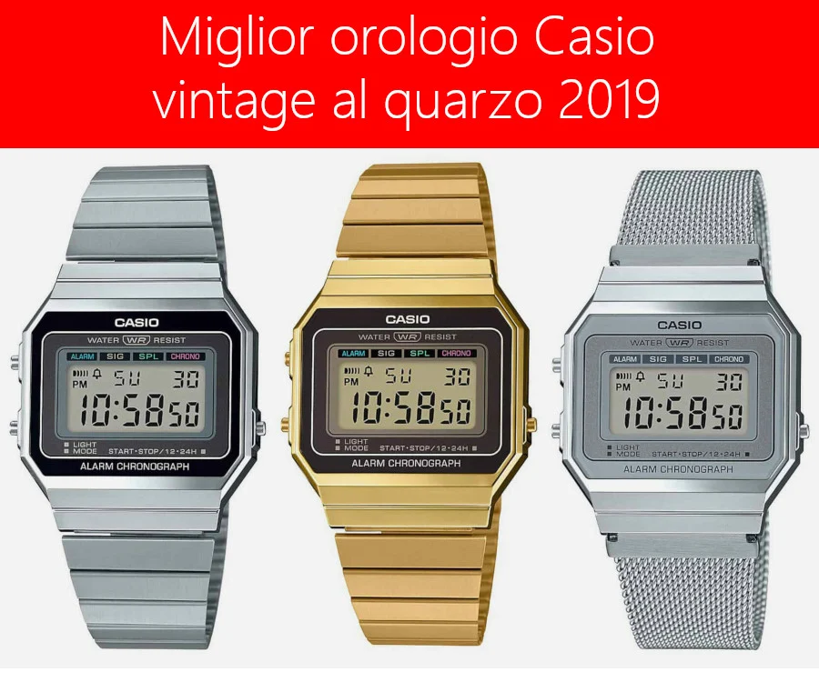 MIGLIOR OROLOGIO CASIO AMAZON VINTAGE 2020 MIGLIOR OROLOGIO CASIO AMAZON VINTAGE 2020