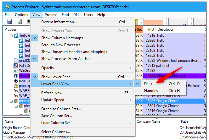 Process Explorer in Italiano Process Explorer in Italiano