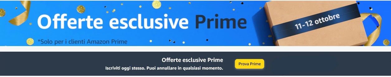 Amazon Prime offerte ottobre 2022