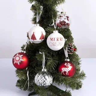 Palline di Natale in vetro Dim. 8 cm
