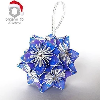 Kusudama Christmas Ball con Swarovski Elements