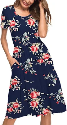 AUSELILY-Abito-Donna-Estivo-cotone-fiori