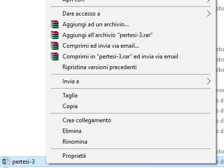 proprietà documento proprietà documento